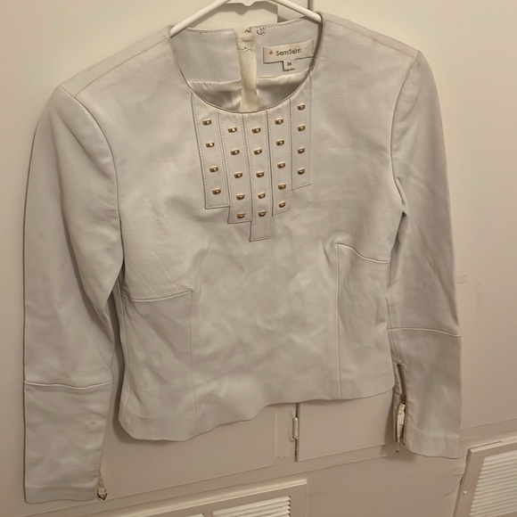 SemSem Leather top - Picture 1 of 3